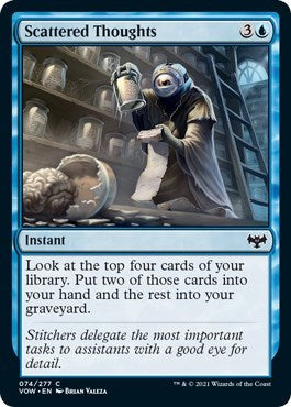 Scattered Thoughts (VOW) #74 Common (Lightly Played) Innistrad: Crimson Vow Magic: 2021