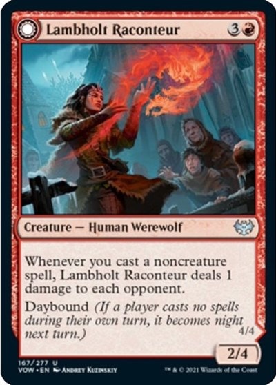 Lambholt Raconteur (VOW) #167 Uncommon (Lightly Played) Innistrad: Crimson Vow Magic: The Gathering: 2021