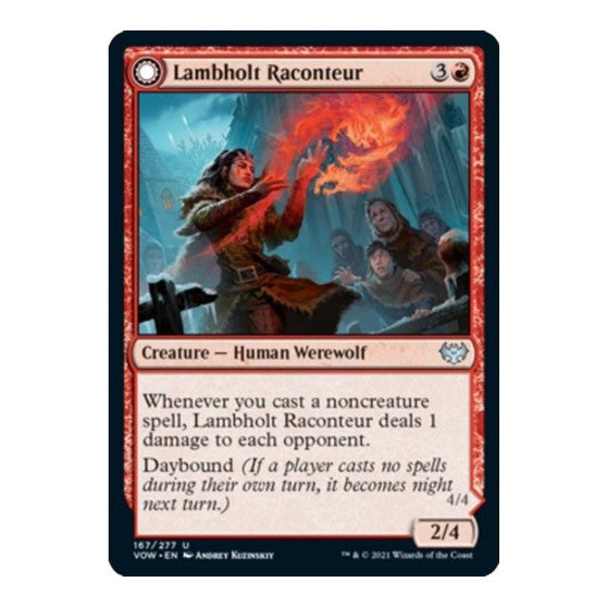 Lambholt Raconteur (VOW) #167 Uncommon (Lightly Played) Innistrad: Crimson Vow Magic: The Gathering: 2021