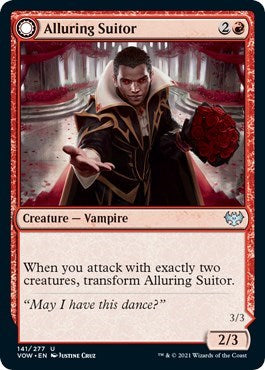 Alluring Suitor (VOW) #141 Uncommon (Lightly Played) Innistrad: Crimson Vow Magic: 2021