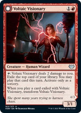 Voltaic Visionary (VOW) #183 Uncommon Innistrad: Crimson Vow Magic: The Gathering: 2021