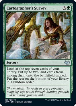 Cartographers Survey (VOW) #190 Uncommon (Lightly Played) Innistrad: Crimson Vow Magic: 2021