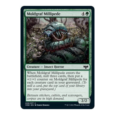 Moldgraf Millipede (VOW) #209 Common Innistrad: Crimson Vow Magic: The Gathering: 2021