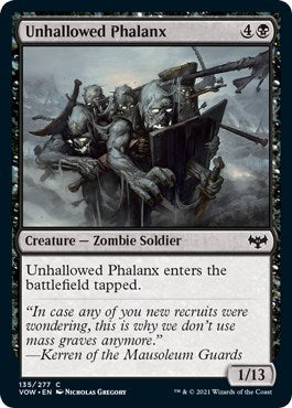 Unhallowed Phalanx (VOW) #135 Common Innistrad: Crimson Vow Magic: The Gathering: 2021
