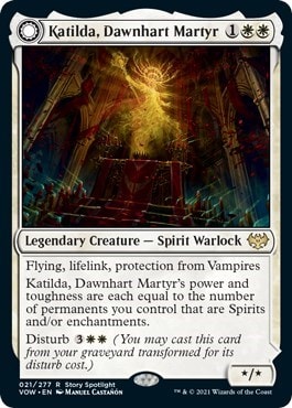 Katilda Dawnhart Martyr (VOW) #21 Rare Innistrad: Crimson Vow Magic: The Gathering: 2021