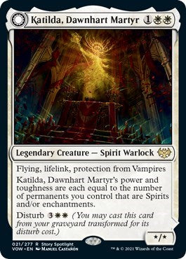 Katilda Dawnhart Martyr (VOW) #21 Rare (Near Mint) Innistrad: Crimson Vow Magic: The Gathering: 2021