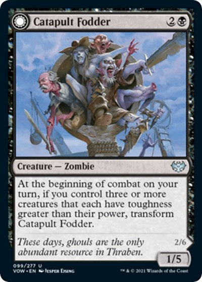 Catapult Fodder (VOW) #99 Uncommon (Lightly Played) Innistrad: Crimson Vow Magic: The Gathering: 2021