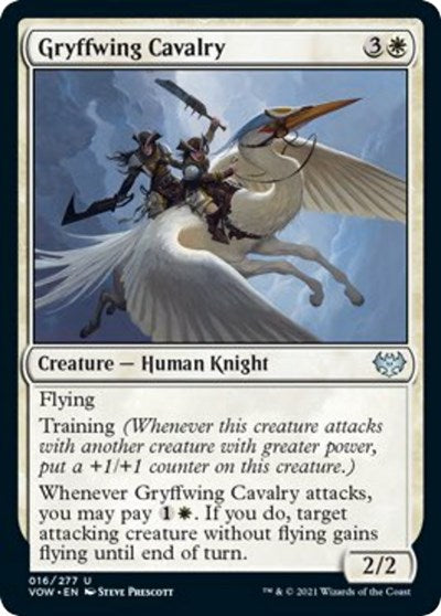 Gryffwing Cavalry (VOW) #16 Uncommon (Lightly Played) Innistrad: Crimson Vow Magic: The Gathering: 2021