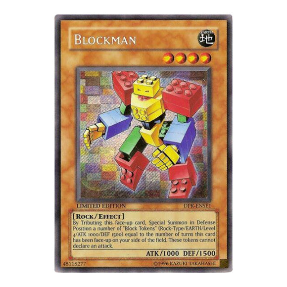 Blockman (DPK) #DPK-ENSE1 Secret Rare (Limited Near Mint) Duelist Pack Special Edition YuGiOh: 2006