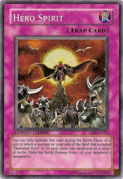 Hero Spirit (DPK) #DPK-ENSE3 Secret Rare (Limited Lightly Played) Duelist Pack Special Edition YuGiOh: 2006