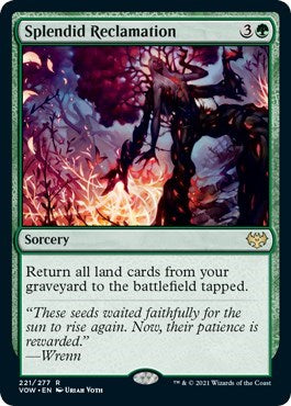 Splendid Reclamation (VOW) #221 Rare (Near Mint) Innistrad: Crimson Vow Magic: The Gathering: 2021