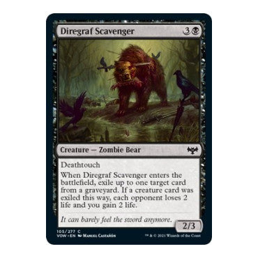 Diregraf Scavenger (VOW) #105 Common (Lightly Played) Innistrad: Crimson Vow Magic: The Gathering: 2021