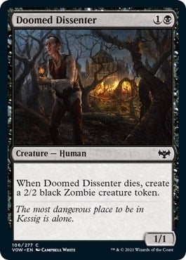 Doomed Dissenter (VOW) #106 Common Innistrad: Crimson Vow Magic: The Gathering: 2021