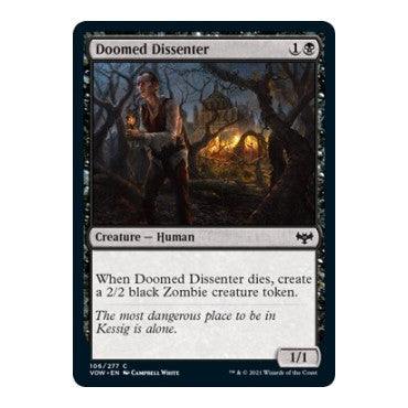 Doomed Dissenter (VOW) #106 Common Innistrad: Crimson Vow Magic: The Gathering: 2021