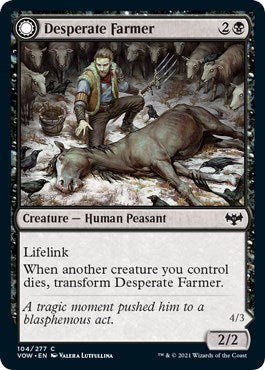 Desperate Farmer (VOW) #104 Common (Lightly Played) Innistrad: Crimson Vow Magic: 2021