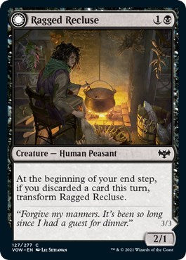 Ragged Recluse (VOW) #127 Common (Lightly Played) Innistrad: Crimson Vow Magic: 2021