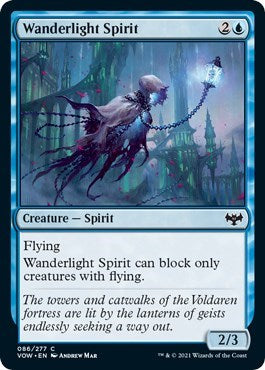 Wanderlight Spirit (VOW) #86 Common (Lightly Played) Innistrad: Crimson Vow Magic: The Gathering: 2021