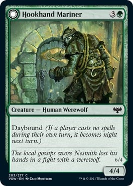 Hookhand Mariner (VOW) #203 Common Innistrad: Crimson Vow Magic: The Gathering: 2021
