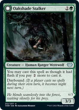 Oakshade Stalker (VOW) #212 Uncommon (Foil Lightly Played) Innistrad: Crimson Vow Magic: The Gathering: 2021