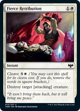 2021 Magic: Innistrad: Crimson Vow (VOW) - Fierce Retribution (#13, Common) (Lightly Played)