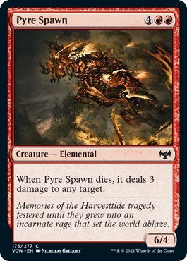 Pyre Spawn (VOW) #173 Common (Lightly Played) Innistrad: Crimson Vow Magic: The Gathering: 2021
