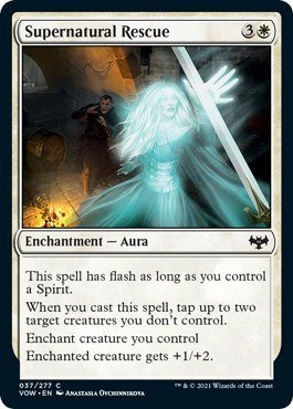 Supernatural Rescue (VOW) #37 Common (Lightly Played) Innistrad: Crimson Vow Magic: 2021