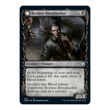 Restless Bloodseeker (Showcase) (VOW) #295 Uncommon (Lightly Played) Innistrad: Crimson Vow Magic: The Gathering: 2021