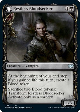 Restless Bloodseeker Showcase (VOW) #295 Uncommon (Lightly Played) Innistrad: Crimson Vow Magic: 2021