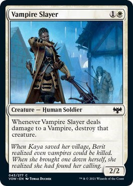 Vampire Slayer (VOW) #43 Common Innistrad: Crimson Vow Magic: The Gathering: 2021