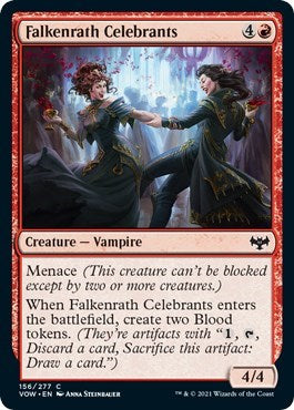 2021 Magic: Innistrad: Crimson Vow (VOW) - Falkenrath Celebrants (#156, Common)