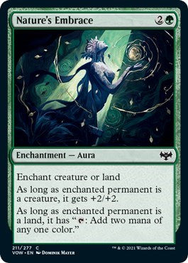 Natures Embrace (VOW) #211 Common (Lightly Played) Innistrad: Crimson Vow Magic: The Gathering: 2021