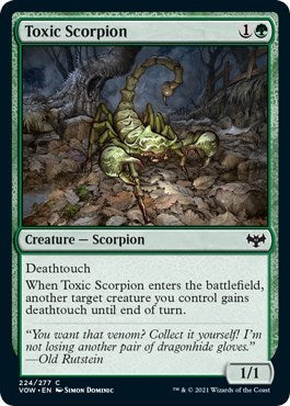 Toxic Scorpion (VOW) #224 Common Innistrad: Crimson Vow Magic: 2021