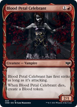 2021 Magic: Innistrad: Crimson Vow (VOW) - Blood Petal Celebrant Showcase (#303, Common) (Lightly Played)