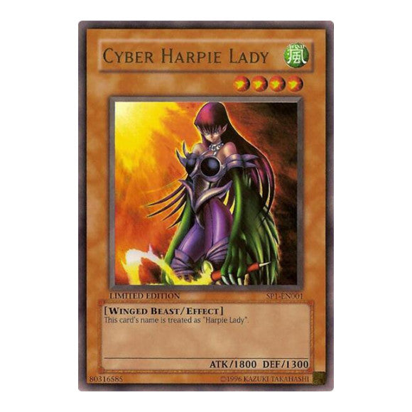 Cyber Harpie Lady (SP1) #SP1-EN001 Ultra Rare (Limited Damaged) Sneak Preview Series 1 YuGiOh: 2005