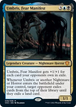Umbris Fear Manifest (VOC) #38 Mythic Rare Commander: Innistrad: Crimson Vow Magic: The Gathering: 2021