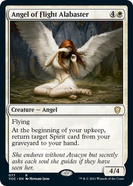 Angel of Flight Alabaster (VOC) #77 Rare (Lightly Played) Commander: Innistrad: Crimson Vow Magic: The Gathering: 2021
