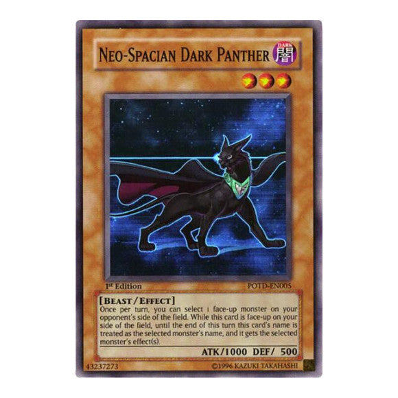 Neo-Spacian Dark Panther (POTD) #POTD-EN005 Super Rare Power of the Duelist YuGiOh: 2006