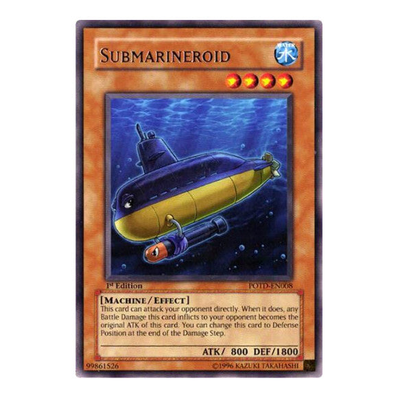 Submarineroid (POTD) #POTD-EN008 Rare (1st Edition Heavily Played) Power of the Duelist YuGiOh: 2006