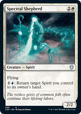 Spectral Shepherd (VOC) #98 Uncommon (Lightly Played) Commander: Innistrad: Crimson Vow Magic: The Gathering: 2021