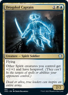 Drogskol Captain (VOC) #154 Uncommon (Lightly Played) Commander: Innistrad: Crimson Vow Magic: The Gathering: 2021