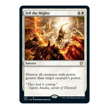 Fell the Mighty (VOC) #85 Rare (Lightly Played) Commander: Innistrad: Crimson Vow Magic: The Gathering: 2021