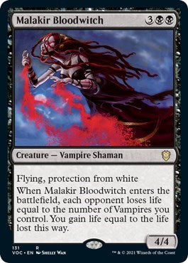 Malakir Bloodwitch (VOC) #131 Rare (Lightly Played) Commander: Innistrad: Crimson Vow Magic: The Gathering: 2021