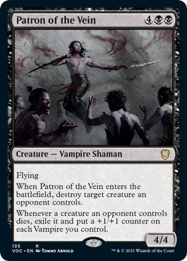 Patron of the Vein (VOC) #135 Rare (Lightly Played) Commander: Innistrad: Crimson Vow Magic: The Gathering: 2021