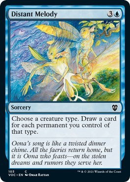 Distant Melody (VOC) #103 Common (Lightly Played) Commander: Innistrad: Crimson Vow Magic: The Gathering: 2021