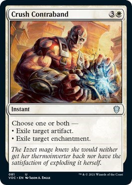 Crush Contraband (VOC) #81 Uncommon (Lightly Played) Commander: Innistrad: Crimson Vow Magic: The Gathering: 2021