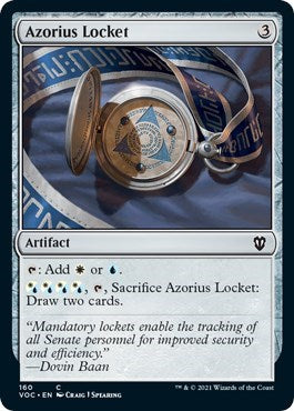Azorius Locket (VOC) #160 Common (Lightly Played) Commander: Innistrad: Crimson Vow Magic: The Gathering: 2021