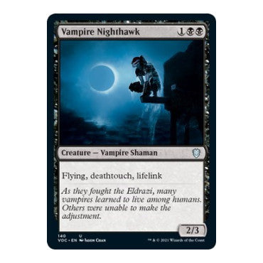 Vampire Nighthawk (VOC) #140 Uncommon (Lightly Played) Commander: Innistrad: Crimson Vow Magic: The Gathering: 2021