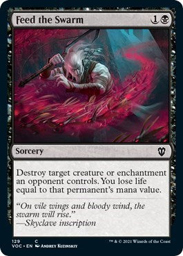 Feed the Swarm (VOC) #129 Common (Lightly Played) Commander: Innistrad: Crimson Vow Magic: 2021