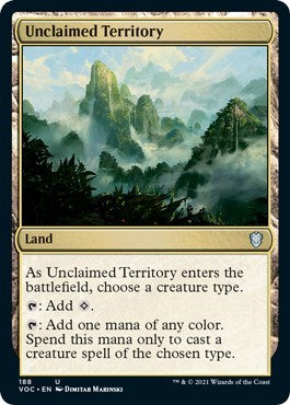 Unclaimed Territory (VOC) #188 Uncommon (Lightly Played) Commander: Innistrad: Crimson Vow Magic: 2021