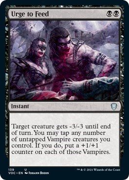 Urge to Feed (VOC) #139 Uncommon (Lightly Played) Commander: Innistrad: Crimson Vow Magic: 2021